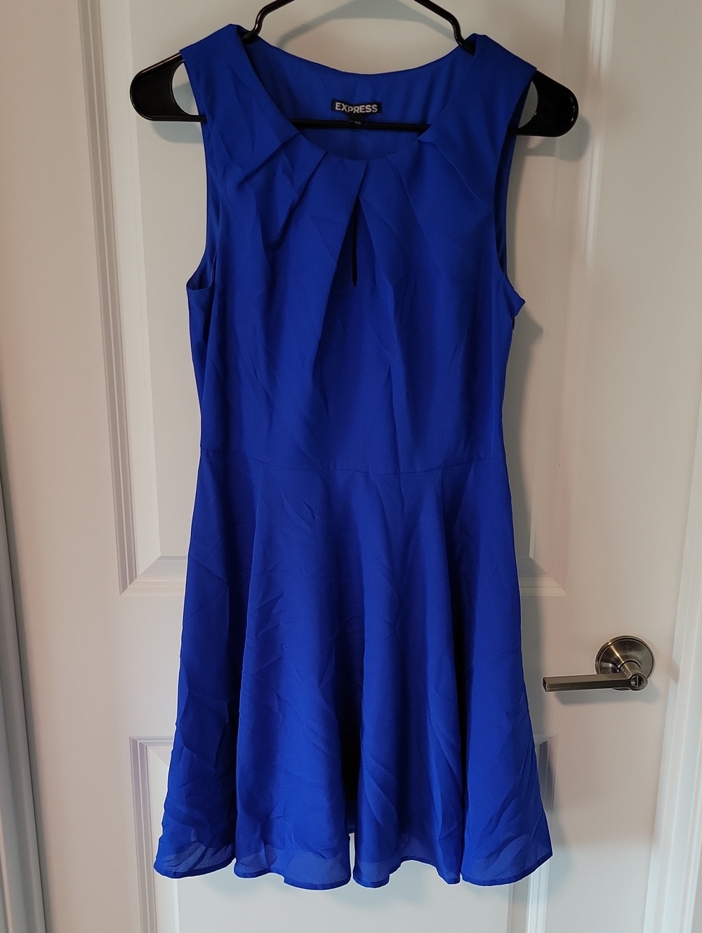 Express Women's Royal Blue Fit-and-Flare Dress